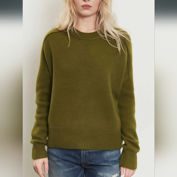 Doffer Boys Gray Blue 3 gauge Cashmere Thick Knit Sweater Size XS S M - Picture 2 of 6